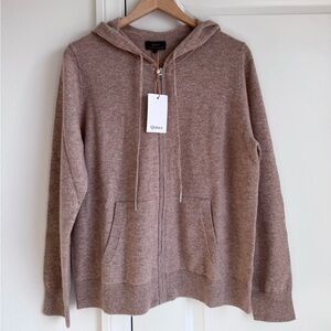 NWT Quince Mongolian Cashmere Full-Zip Hoodie Size L